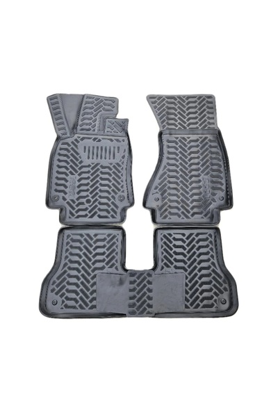 Lumi LUXURY Rubber floor mats compatible with Audi A5 II Sportback 2016-