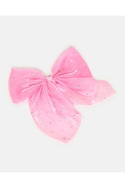 REDTAG Girls Pink Bow Tie Hair Clip