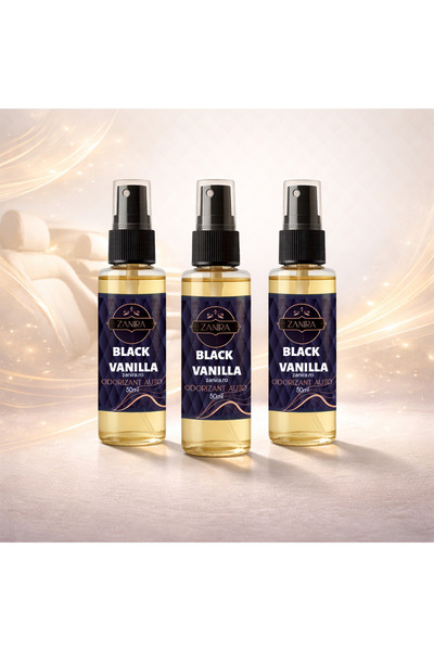 Zanira Set Odorizant Auto Black Vanilla - 3 Bucăți × 50 ml