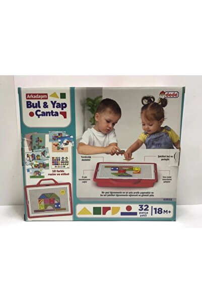 DEDE Arkadaşım Bul Yap Çanta My Friend Find Build Bag , Çivi Oyunu