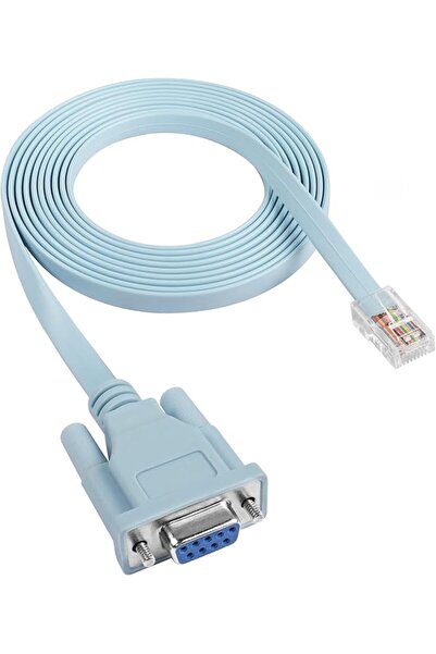 The Bros كابل إدارة موجه سيسكو RJ45 إلى DB9 بطول 9.8 قدم - ذكر/أنثى (DB9CONCA...