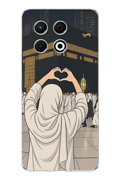 TechTree حافظة سيليكون متوافقة مع هاتف تكنو سبارك 30 برو من كابي أسيون مطبوع