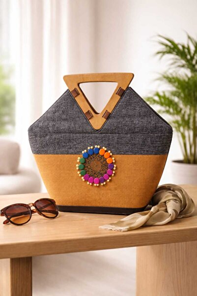 OEM woodenhandle bag