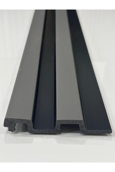 DECOTARZ 5 ADET POLİMER LAMBİRİ ANTRASİT SİYAH 2 KANALLI 12*280 CM