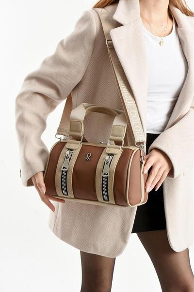 Bipanya Pablo Paneled Cylinder Lacoste Women's Shoulder Bag Bp-4864O