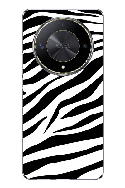 TechTree Honor X9B Compatible Zebra Design Printed Silicone Case