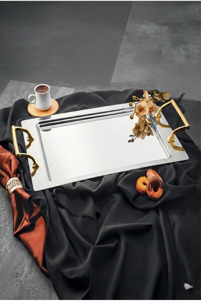 ÖZLİFE LİVA Çay Tepsi Gold