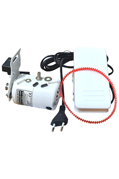 ALBERTOS Ev Tipi Aile Dikiş Makinesi Motoru ve Ayak Pedalı %100 Bakır Sargı 1...