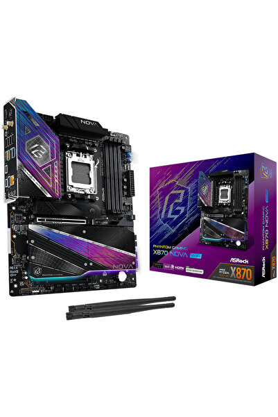 ASROCK X870 PG NOVA WIFI 8400MHz DDR5 Soket AM5 M.2 USB 3.2 HDMI ATX Anakart ...