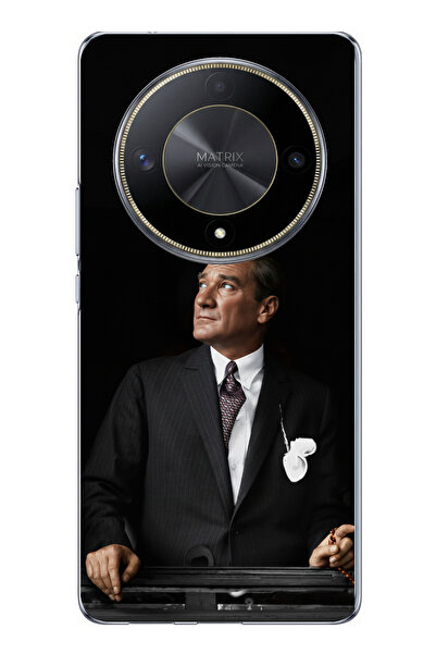 TechTree Honor X9B Compatible Ufka Bakan Lider Atatürk Printed Silicone Case