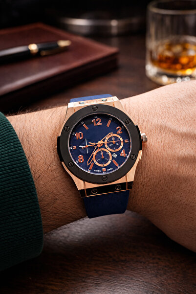 G Sport POLO Hublot Model Silicone Calendar Men's Wristwatch