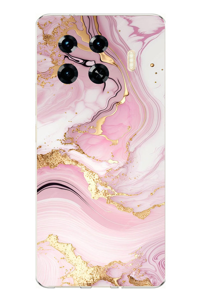 TechTree حافظة سيليكون متوافقة مع هاتف Tecno Spark 20 Pro+ بلس باللون الوردي ...