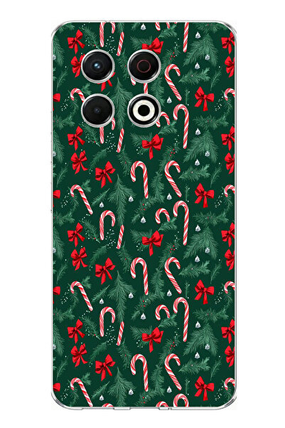 TechTree حافظة سيليكون متوافقة مع Tecno Spark 30 Pro على شكل شجرة الصنوبر وعص...