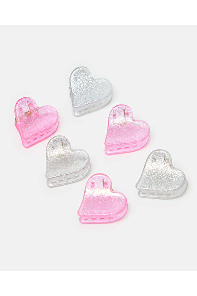 REDTAG Girls Assorted Hair Claw Set (Pack of 6)