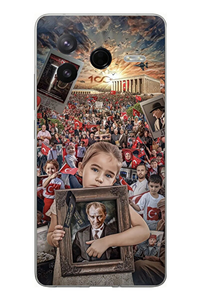 TechTree Poco F7 Pro Compatible Anıtkabir Atatürk Portrait Printed Silicone Case