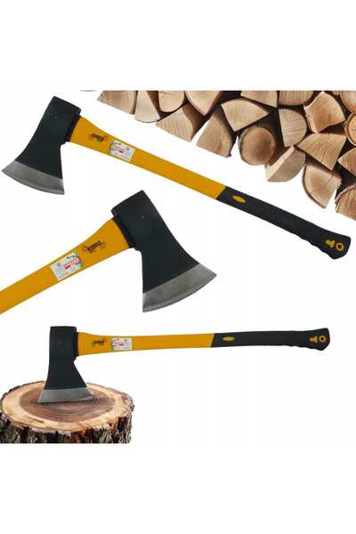 Selgot Fiberglass Handle Axe, Size 70x12x13.5cm, 1.4kg, Yellow-Black