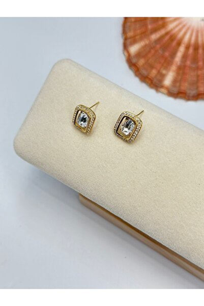 BYYEŞO أقراط باجيت صغيرة (مطلية بالنحاس)