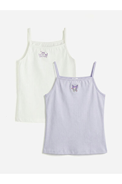 LC Waikiki Rmz Gi̇yi̇m Farkiyla Kuromi Embroidered Thread Strap Girls' Unders...