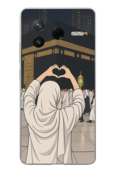 TechTree Poco F7 Pro Compatible Kabe Aşkı Printed Silicone Case