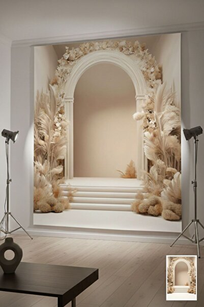 Baskı Madeni kutlama, nişan, moda, plato temalı modern Arka plan, 200x300 Cm ...