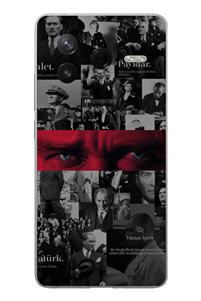 TechTree Poco F7 Pro Compatible Ataturk Eyes Design Printed Silicone Case
