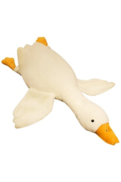 OEM Jucărie de pluș Gâscă, 3+ ani, 90 cm, Alb/Galben