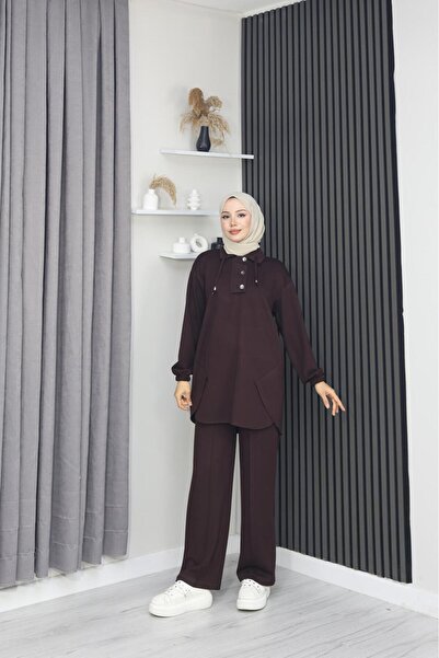 GÖZDE GİYİM SET MODAL DUBĂ CU JUMĂTATE DE BĂRĂ LA FATA CU BĂRĂ