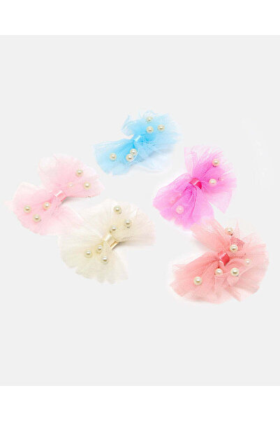 REDTAG Girls Assorted Hair Clip Set (Pack of 5)