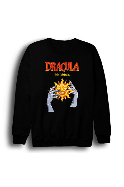 fame-stoned Trupa de muzică Tame Impala - Dracula cu imprimeu Unisex bumbac 1...