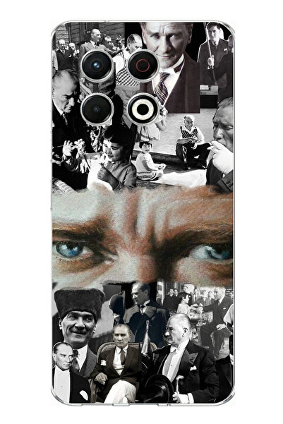 TechTree حافظة سيليكون متوافقة مع هاتف Tecno Spark 30 Pro بألوان أتاتورك كولا...