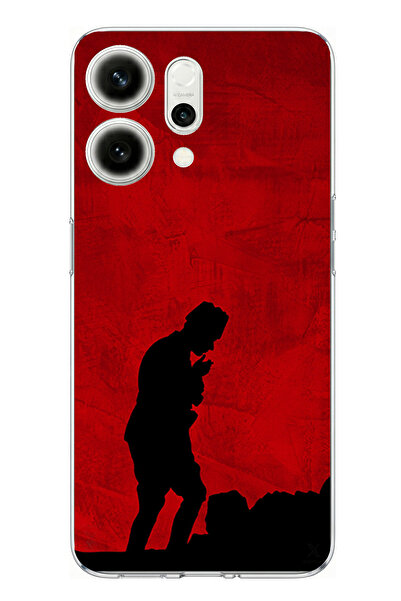 TechTree Oppo Reno 14 5g Compatible Ataturk Printed Silicone Case with Shadow...