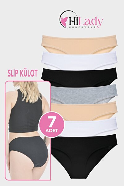 Hilady Women's Panties 7 Pack Stretch Fabric Soft, And, Black, Colors Cotton,...