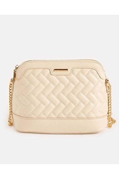 REDTAG حقيبة كروس بودي نسائية بيج اللون مزينة