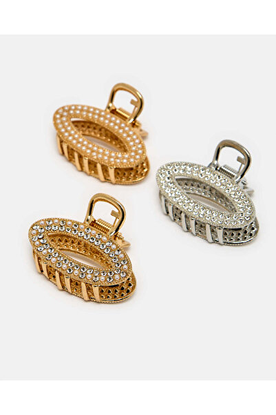 REDTAG Women Assorted Hair Claw Set (Pack of 3)