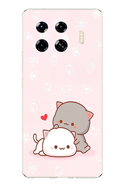 TechTree حافظة سيليكون متوافقة مع هاتف Tecno Spark 20 Pro+ Plus، لطيفة وريموت...