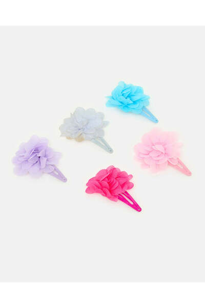 REDTAG Girls Assorted Printed Hair Clip Set (Pack of 10)