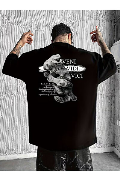COMANCHERO Tricou oversize unisex cu imprimeu Veni Vidi Vici