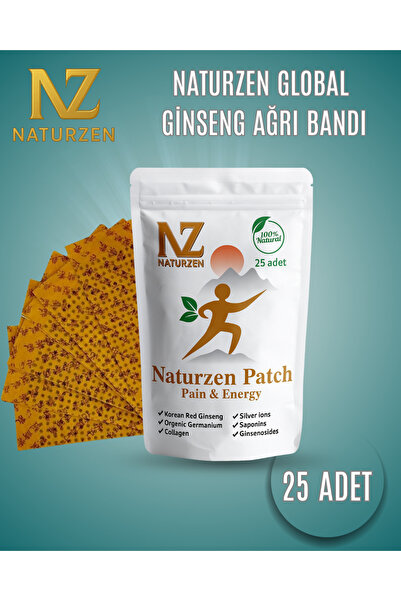 NATURZEN GLOBAL Ginseng Ağrı Bandı Hızlı, Etkili, Doğal, Bitkisel Rahatlatıcı...