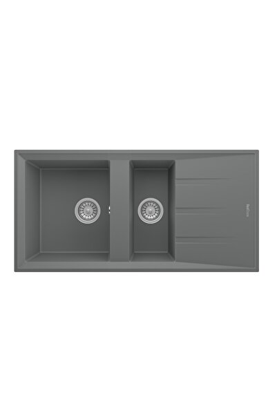 RealStone Salda 100 Granit Eviye Gri