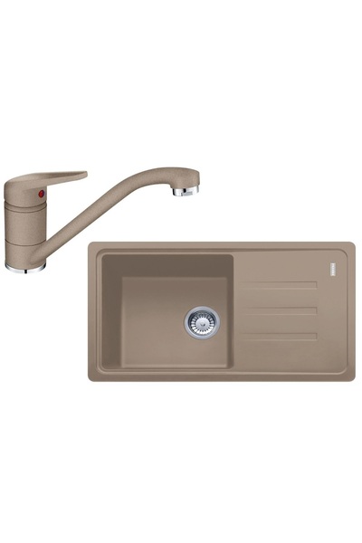 Franke Pachet 114.0570.096, Chiuveta BSG 611-78 + Baterie Novara Plus, Oyster