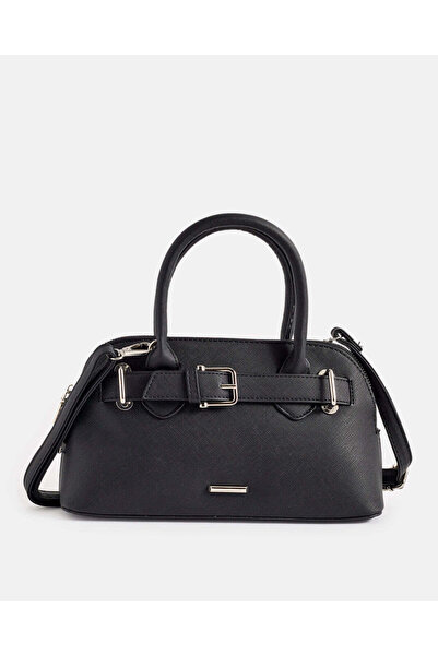 REDTAG Women Plain Black Handbag