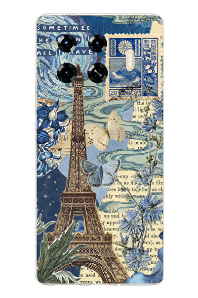 TechTree حافظة سيليكون متوافقة مع هاتف Tecno Spark 20 Pro+ Plus مع برج باريس ...