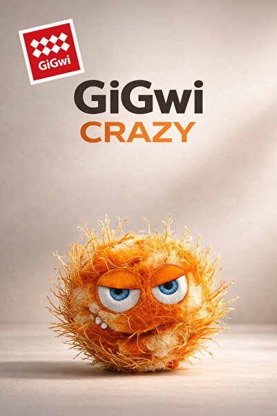 Gigwi Crazy Ball Çılgın Kirpi Sesli Top 6 cm Turuncu