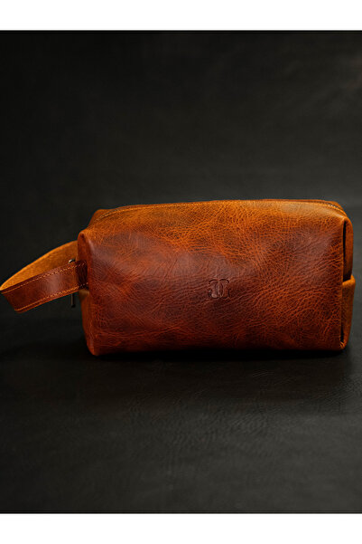 Hakiki Deri Dopp Kit Çanta | Premium El Yapımı El Çantası |