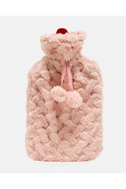 REDTAG قربة ماء ساخن وردية اللون سعة 2 لتر بغطاء محبوك