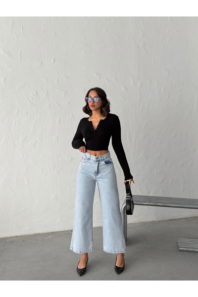 blue wings denım co. High Waist Ankle-Length Denim Jeans