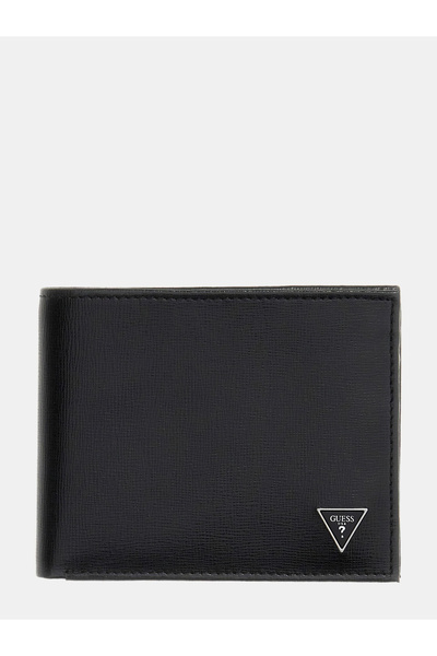 Guess Certosa Saffiano Erkek Siyah Cüzdan SMCSLELEA20-BLA