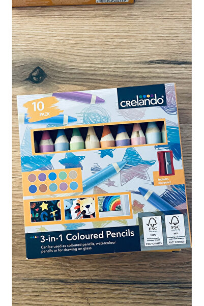 Crelando Çok Amaçlı Boya Kalemi 10'lu