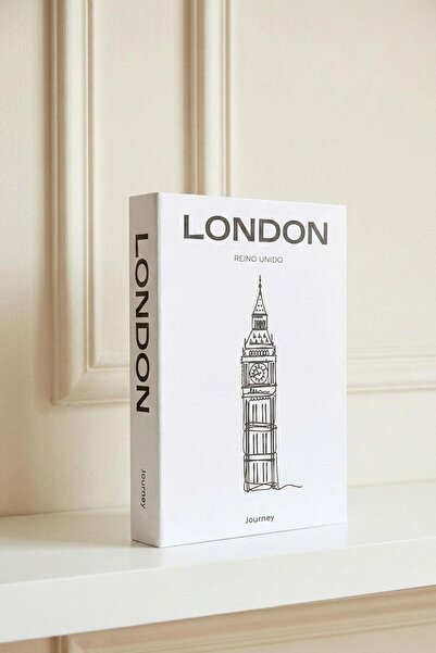 Buka Shops Мінімалістична декоративна книжкова коробка з лондонським мотивом ...