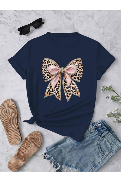 uyguntarz Unisex Kurdele Baskılı Tasarım Tshirt